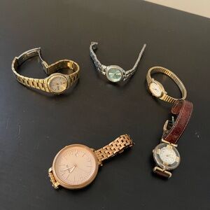 Lot of vintage watches Fossil and Timex